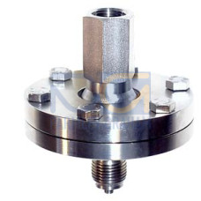 Diaphragm seal, screwed gland design with inside diaphragm for gauge, absolute and differential pressure for direct mounting