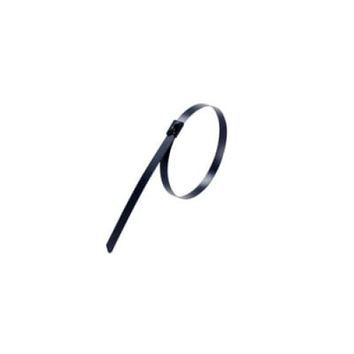 CABLE TIE 7X300MM SS LADDR BLK COAT