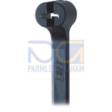 CBL TIE 50LB 7IN UV BLACK NYL